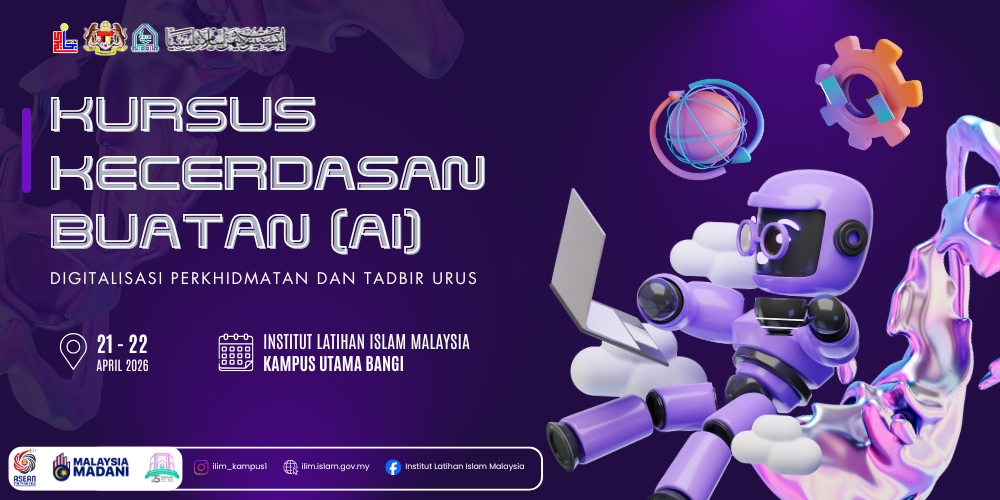 Banner Kursus Kursus Kecerdasan Buatan (ai): Digitalisasi Perkhidmatan Dan Tadbir Urus Siri 2/2026